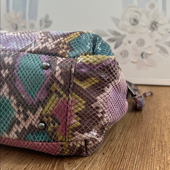 Aimee Kestenberg Bali Crossbody in Multicolored Snake Print - Picture 9 of 15